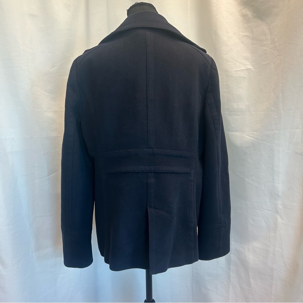 J.Crew Navy Blue Double Breasted Wool Peacoat Jacket Women’s TXL - Picture 6 of 14